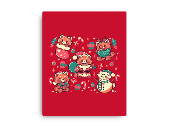 Festive Red Pandas