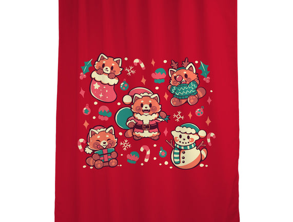 Festive Red Pandas