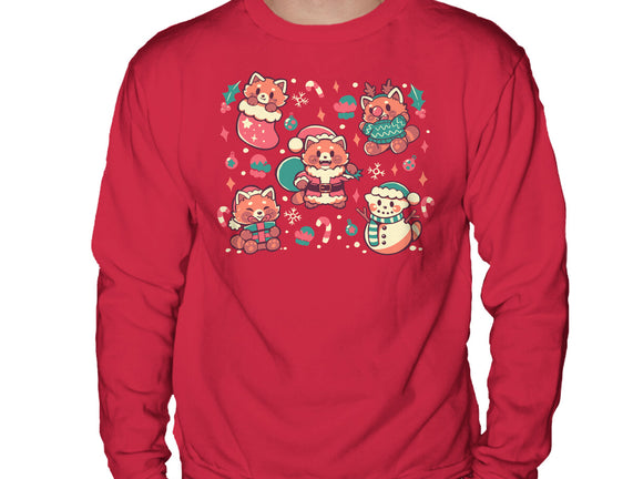 Festive Red Pandas