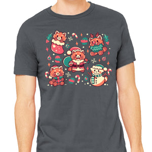 Festive Red Pandas