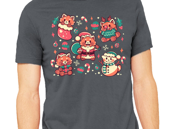 Festive Red Pandas