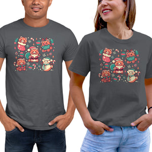 Festive Red Pandas