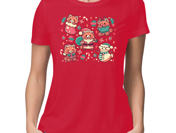 Festive Red Pandas