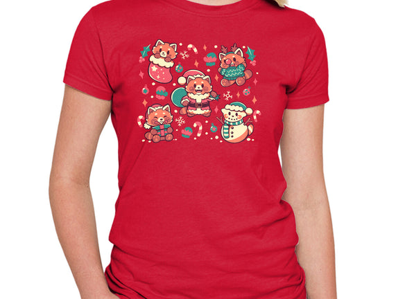 Festive Red Pandas