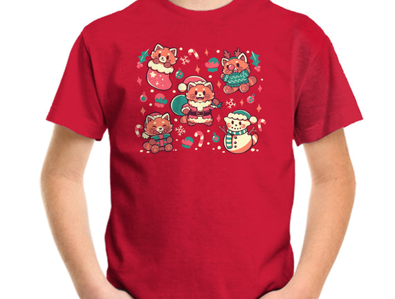 Festive Red Pandas