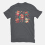 Festive Red Pandas-Womens-Basic-Tee-TechraNova