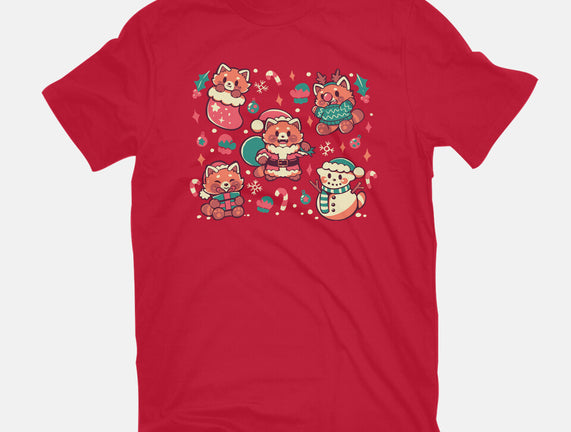 Festive Red Pandas