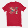 Festive Red Pandas-Unisex-Basic-Tee-TechraNova