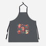 Festive Red Pandas-Unisex-Kitchen-Apron-TechraNova