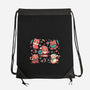 Festive Red Pandas-None-Drawstring-Bag-TechraNova