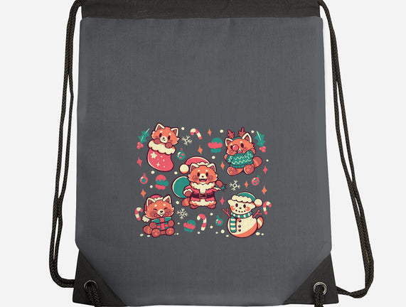 Festive Red Pandas