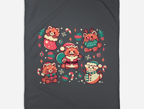 Festive Red Pandas