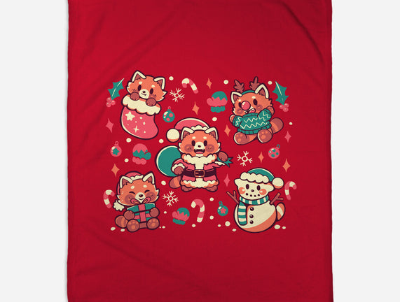 Festive Red Pandas