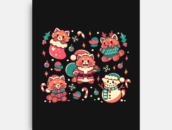 Festive Red Pandas