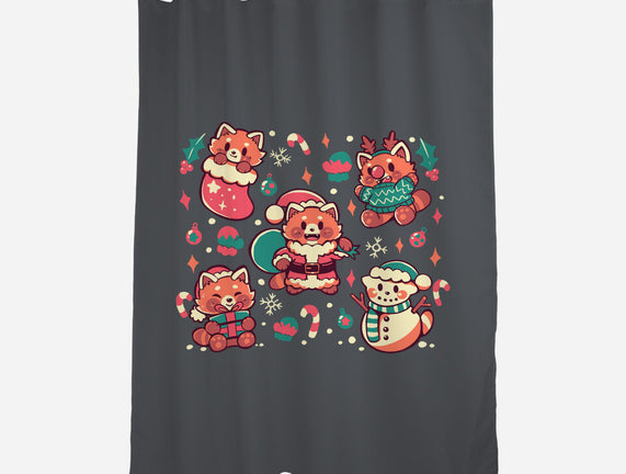 Festive Red Pandas