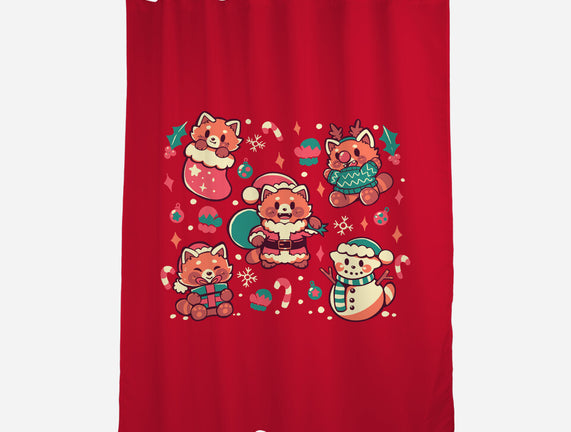 Festive Red Pandas