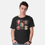 Festive Red Pandas-Mens-Basic-Tee-TechraNova