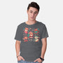Festive Red Pandas-Mens-Basic-Tee-TechraNova