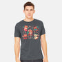 Festive Red Pandas-Mens-Heavyweight-Tee-TechraNova