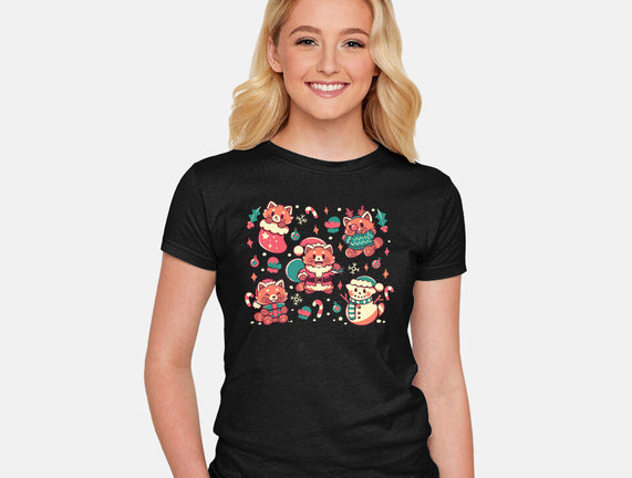 Festive Red Pandas