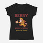 Derry High School-Womens-V-Neck-Tee-Mattania