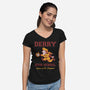 Derry High School-Womens-V-Neck-Tee-Mattania