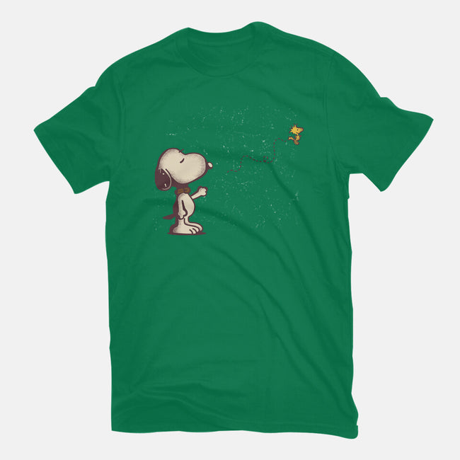 Dog And Bird-Womens-Basic-Tee-turborat14