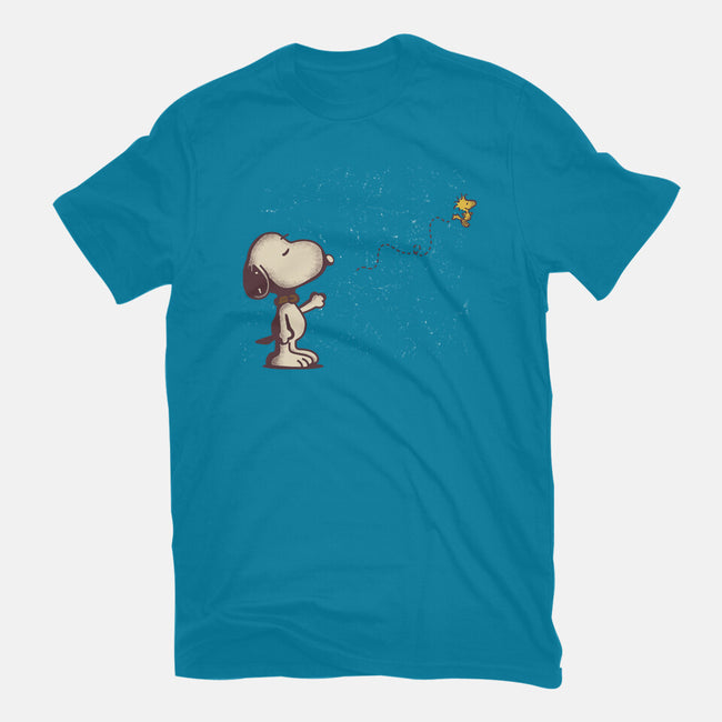Dog And Bird-Mens-Basic-Tee-turborat14