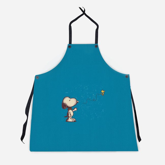 Dog And Bird-Unisex-Kitchen-Apron-turborat14