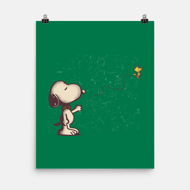 Dog And Bird-None-Matte-Poster-turborat14