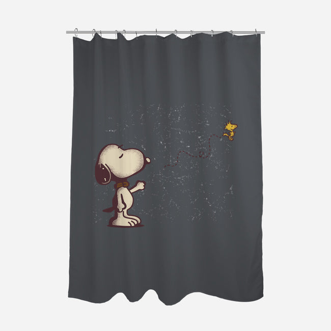 Dog And Bird-None-Polyester-Shower Curtain-turborat14