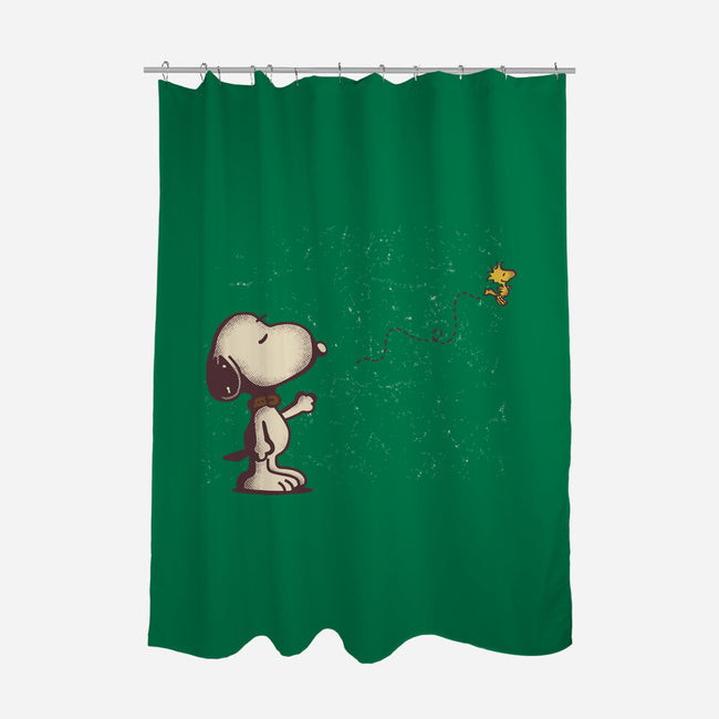 Dog And Bird-None-Polyester-Shower Curtain-turborat14
