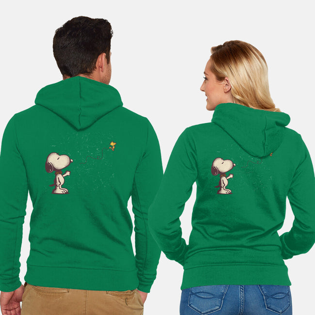Dog And Bird-Unisex-Zip-Up-Sweatshirt-turborat14