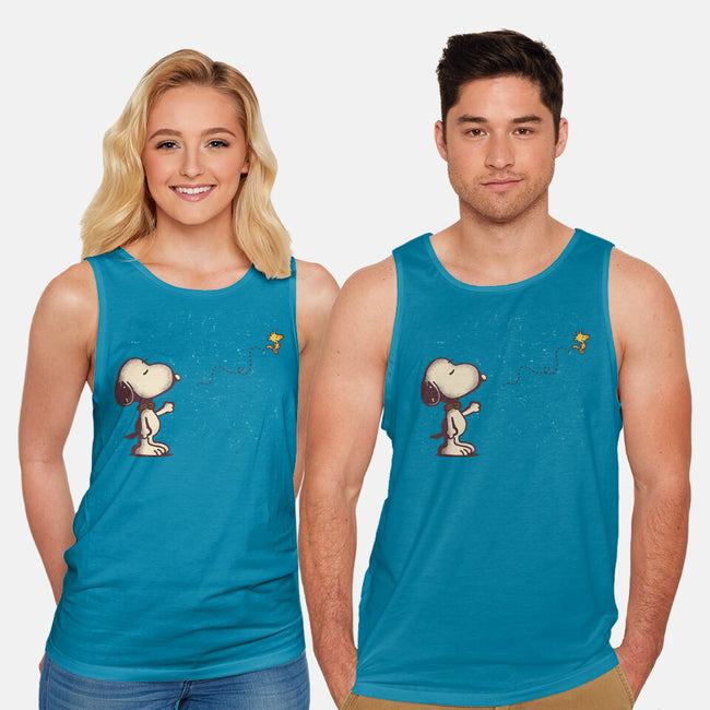 Dog And Bird-Unisex-Basic-Tank-turborat14