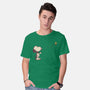 Dog And Bird-Mens-Basic-Tee-turborat14
