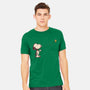 Dog And Bird-Mens-Heavyweight-Tee-turborat14