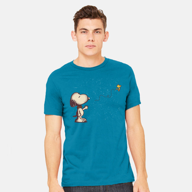 Dog And Bird-Mens-Heavyweight-Tee-turborat14