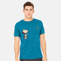 Dog And Bird-Mens-Heavyweight-Tee-turborat14