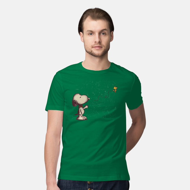 Dog And Bird-Mens-Premium-Tee-turborat14