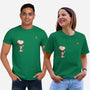 Dog And Bird-Unisex-Basic-Tee-turborat14
