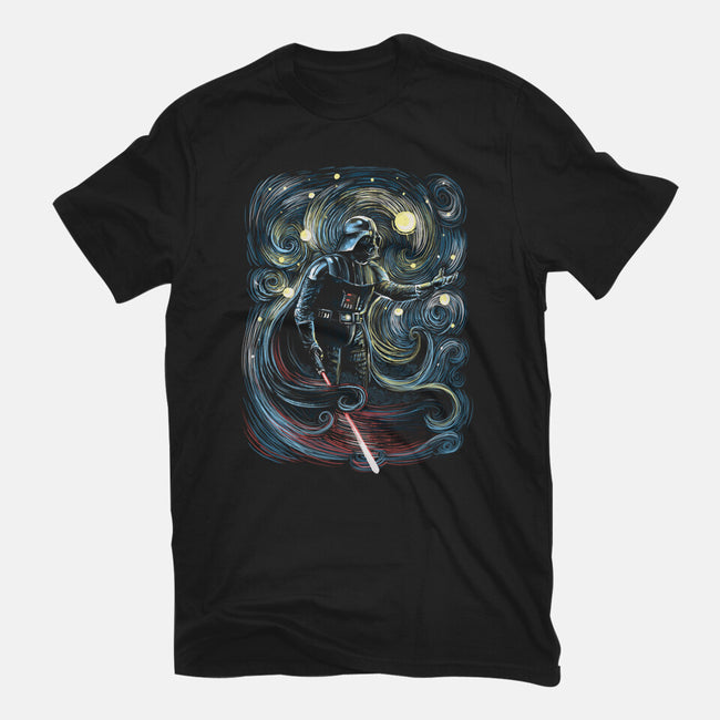 Starry Dark Lord-Womens-Fitted-Tee-zascanauta