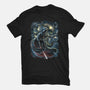 Starry Dark Lord-Womens-Fitted-Tee-zascanauta