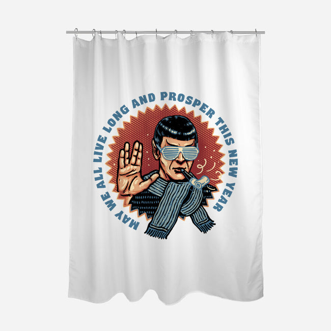 Prosperous New Year-None-Polyester-Shower Curtain-glitchygorilla