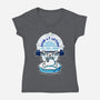 Bearly Lifting-Womens-V-Neck-Tee-krisren28