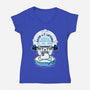 Bearly Lifting-Womens-V-Neck-Tee-krisren28