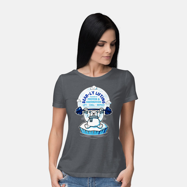 Bearly Lifting-Womens-Basic-Tee-krisren28