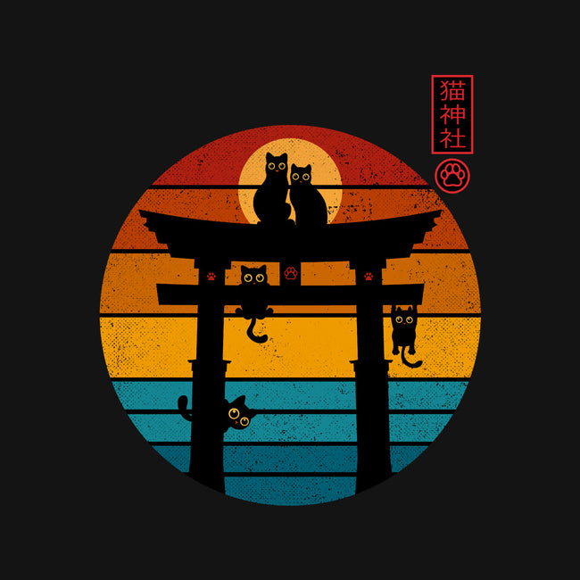 Retro Cat Shrine-Unisex-Zip-Up-Sweatshirt-erion_designs