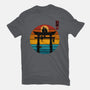 Retro Cat Shrine-Womens-Fitted-Tee-erion_designs