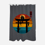 Retro Cat Shrine-None-Polyester-Shower Curtain-erion_designs