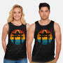 Retro Cat Shrine-Unisex-Basic-Tank-erion_designs